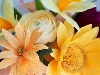 Lazy Sunday | Paper Flower Bouquet with Sunflower - unwilted