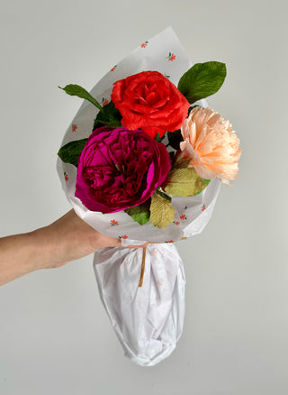 Limited Edition Peach Cobbler | Handcrafted Paper Flower Bouquet