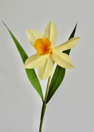 Daffodil Single Stem | Handcrafted Paper Flower - unwilted