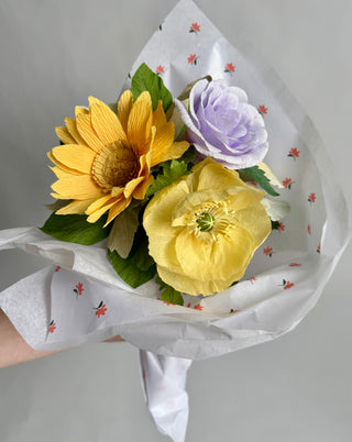 Lavender Lemonade | Mixed Paper Flower Bouquet - unwilted