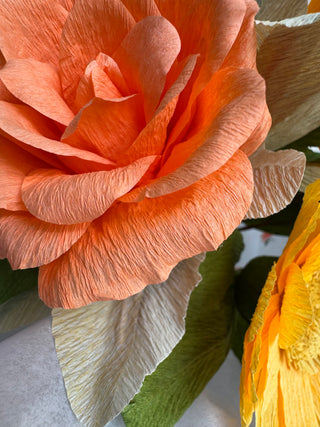 Mango Lemonade | Mixed Paper Flower Bouquet - unwilted
