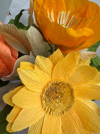 Mango Lemonade | Mixed Paper Flower Bouquet - unwilted