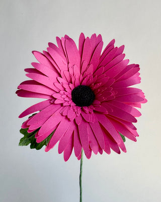 Gerber Daisy Single Stem | Handcrafted Paper Flower - unwilted
