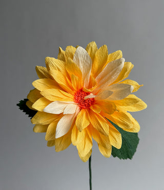 Dahlia Single Stem | Handcrafted Paper Flower - unwilted